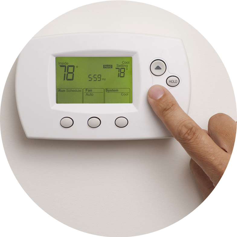 How do I adjust my thermostat?